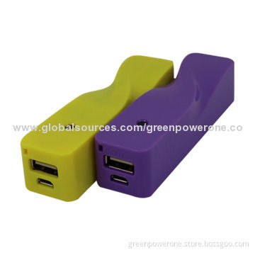 2,000mAh Fashionable Power Banks, Long Standby Time, Different Colors Available